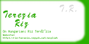 terezia riz business card